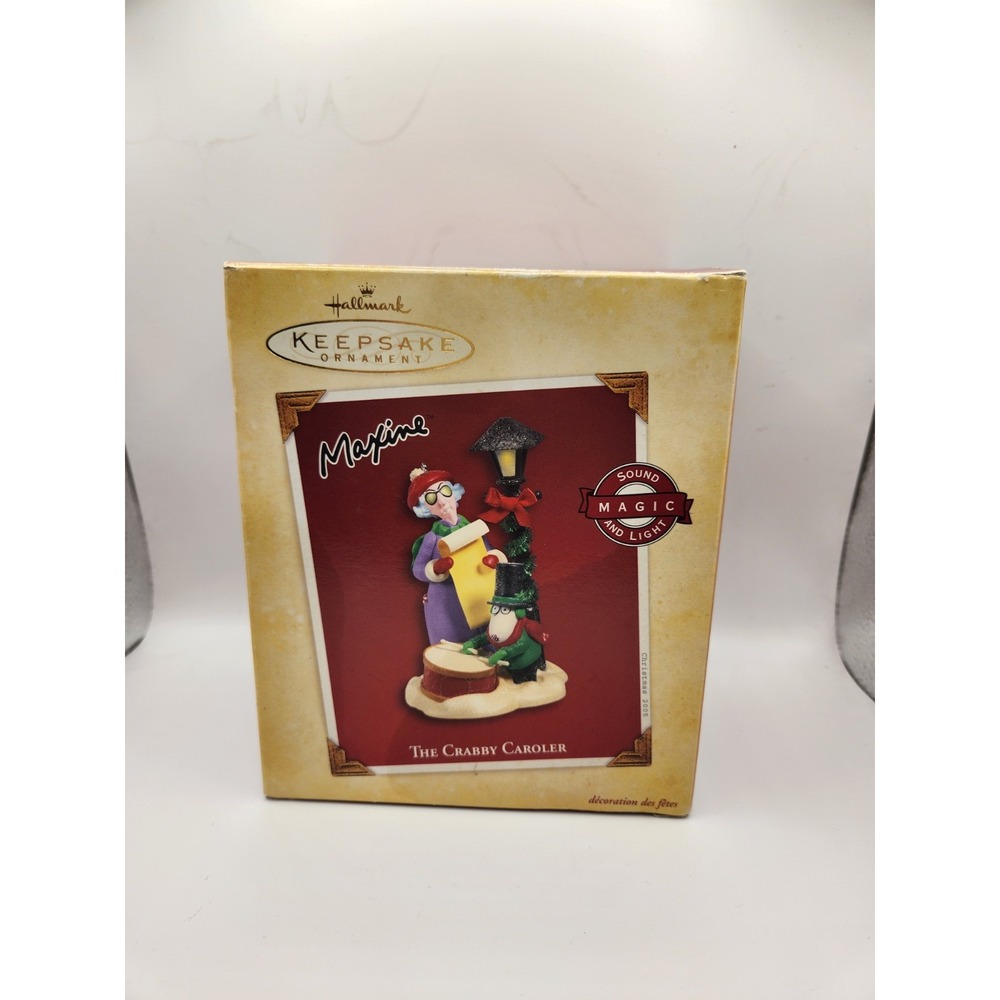 Hallmark Keepsake Maxine Magic Sound and Light The Crabby Caroler Ornament...
